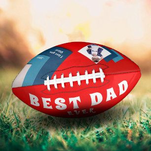 Best Dad Modern Geometrical Photo Father`s Day Football