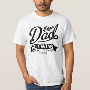 Best Dad Of Twins Pro Dept. Super Dad T-Shirt