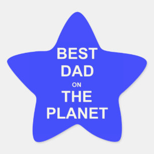 Best DAD on the planet Star Sticker