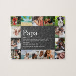 Best Dad Papa Father Definition 14 Photo Fun Grey Jigsaw Puzzle<br><div class="desc">14 photo collage jigsaw for you to personalise for your special papa, dad, daddy or father to create a unique gift for Father's day, birthdays, Christmas or any day you want to show how much he means to you. A perfect way to show him how amazing he is every day....</div>