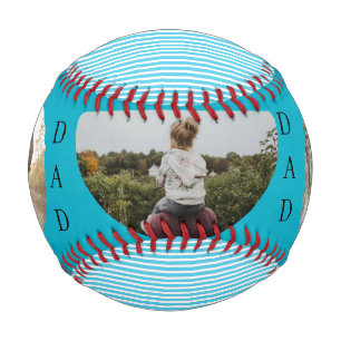 Best Dad Personalised 3 Photo Baseball