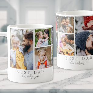 Best Dad Photo Collage Father Coffee Mug