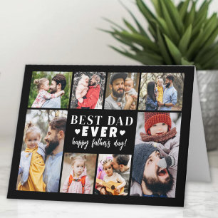 Best Dad Photo Collage Father's Day Card
