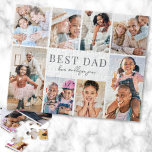 Best Dad Photo Collage Jigsaw Puzzle<br><div class="desc">Personalised "Best Dad" Jigsaw Puzzle with Photo Collage. This simple and elegant jigsaw puzzle is a fun way to showcase cherished memories. The design features space for eight photos, arranged in a border around the edges while keeping the focus on the meaningful text in the centre. At the centre, "Best...</div>
