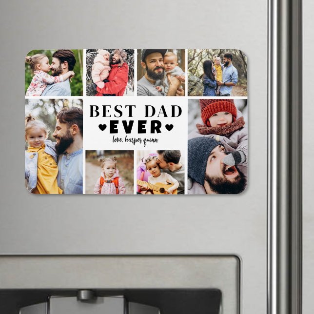 Best Dad Photo Collage Magnet (Best Dad Photo Collage Magnet)