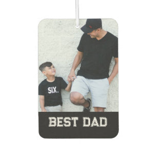 'Best Dad' Photo Customisable Father's Day Car Air Freshener