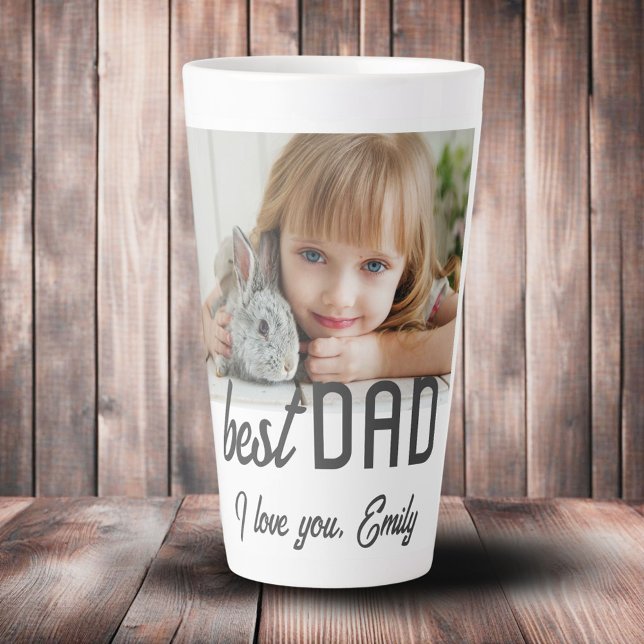 Best Dad Photo Father`s Day Latte Mug (Creator Uploaded)