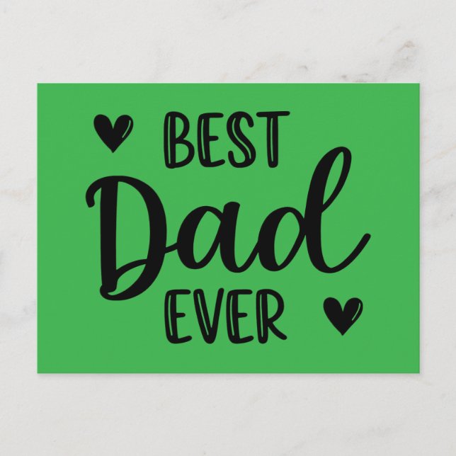 Best dad. postcard (Front)