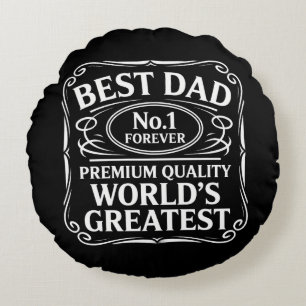 Best Dad Round Cushion
