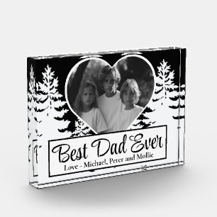 Best Dad rustic outdoor minimalist photo template