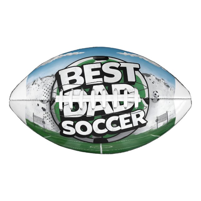 Best Dad soccer graffiti fathers day Football (Front)