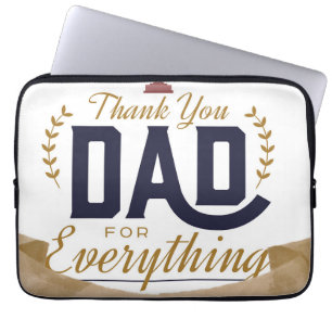 Best Dad – Thank You Design Laptop Sleeve