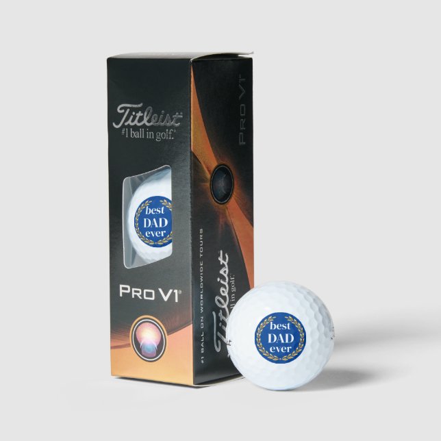 Best Dad Titleist Pro Golf Balls (Packaging)