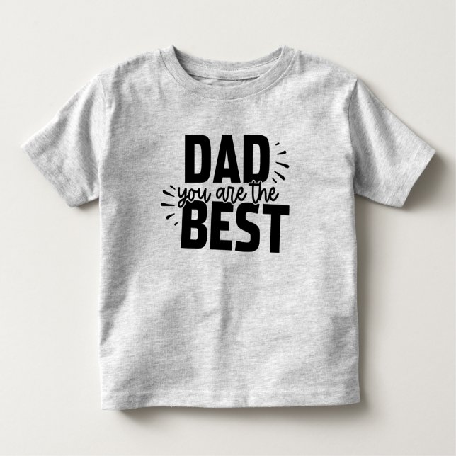 Best Dad Toddler T-Shirt (Front)