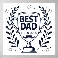 Best Dad Trophy Design – Father’s Day Gift