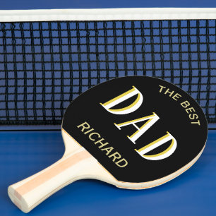 Best Dad Two-Colour First Name Ping Pong Paddle