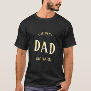 Best Dad Two-Colour First Name  T-Shirt