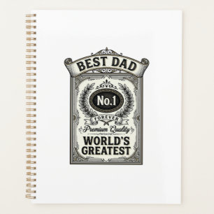Best Dad Vintage Engraving Father’s Day Planner