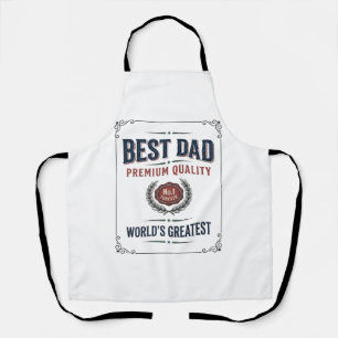 Best Dad Vintage Engraving T-Shirt Design_1 Apron