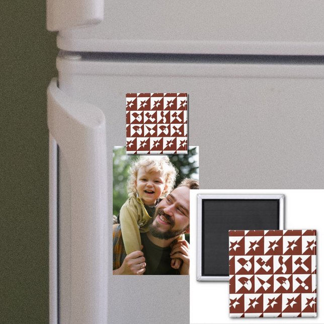 Best Dad Wild Text in Red Magnet (Creator Uploaded)