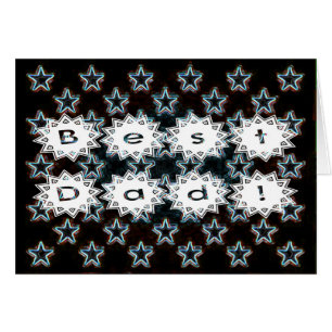 Best Dad with Neon Stars