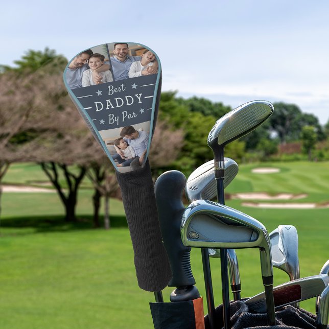 Best Daddy By Par | 3 Photo Golf Head Cover (Creator Uploaded)