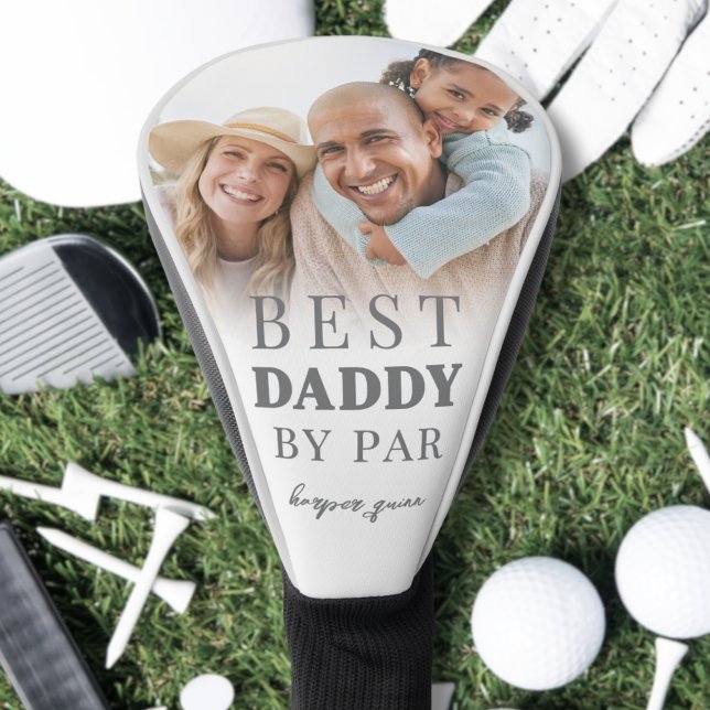 Best Daddy By Par Photo Golf Head Cover (Best Daddy Photo Father Golf Head Cover )