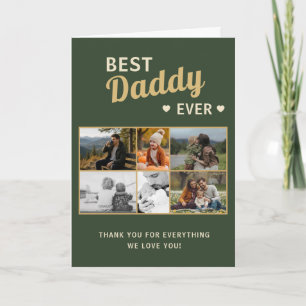 Best Daddy Ever 6 Photo Father's Day Card