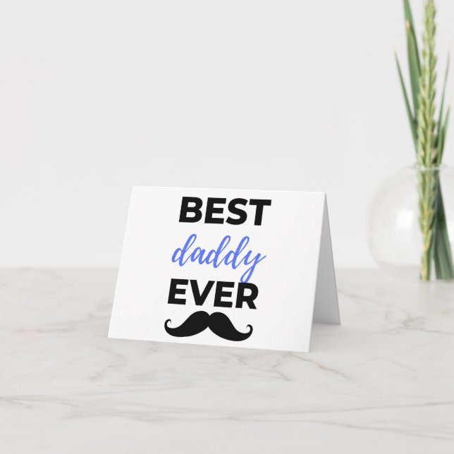 Best Daddy Ever Black Card (Front)