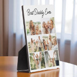 Best Daddy Ever Custom 6 Photo Collage Plaque<br><div class="desc">Show Daddy how much he means with this custom 6 photo collage plaque. Featuring your favourite family moments and a bold Best Daddy Ever message, this modern wood design makes a meaningful and personal gift. Perfect for Father Day, birthdays, or anytime you want to celebrate your bond. Crafted with a...</div>