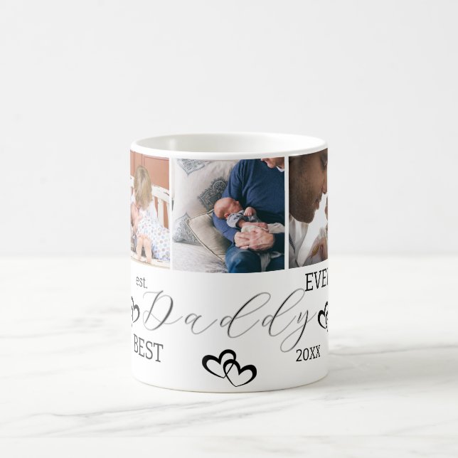 Best Daddy Ever! Custom 7-Photo Father’s Day Mug  (Center)