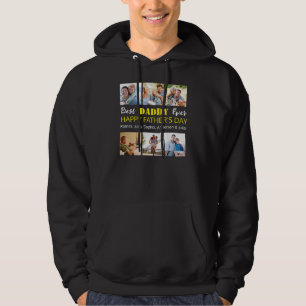 Best Daddy Ever: Custom Father's Day Photo Collage Hoodie