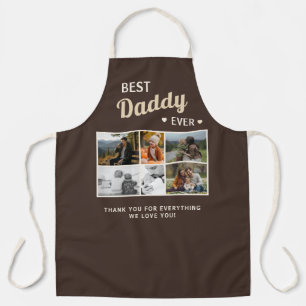 Best Daddy Ever Family Father's Day 6 Photo Apron