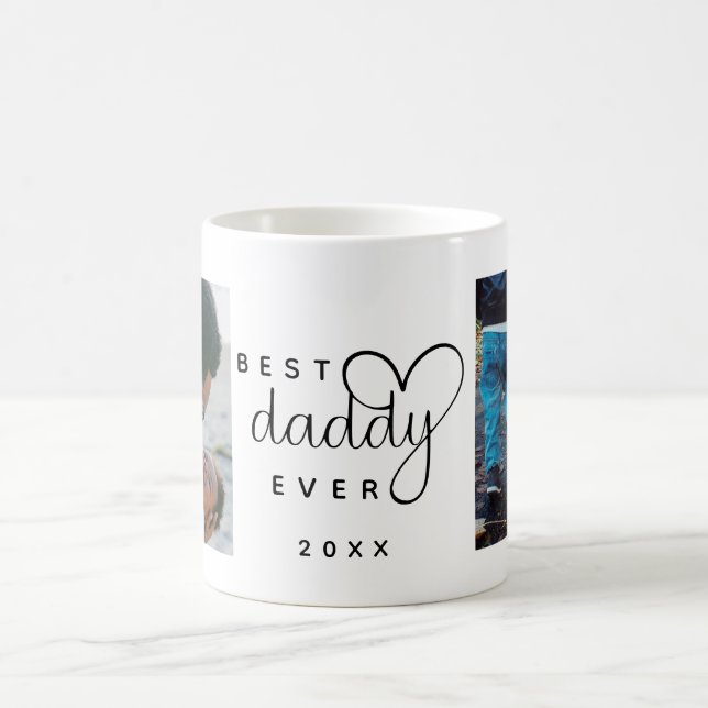 Best Daddy Ever | Father's Day 2 Photo Coffee Mug (Center)