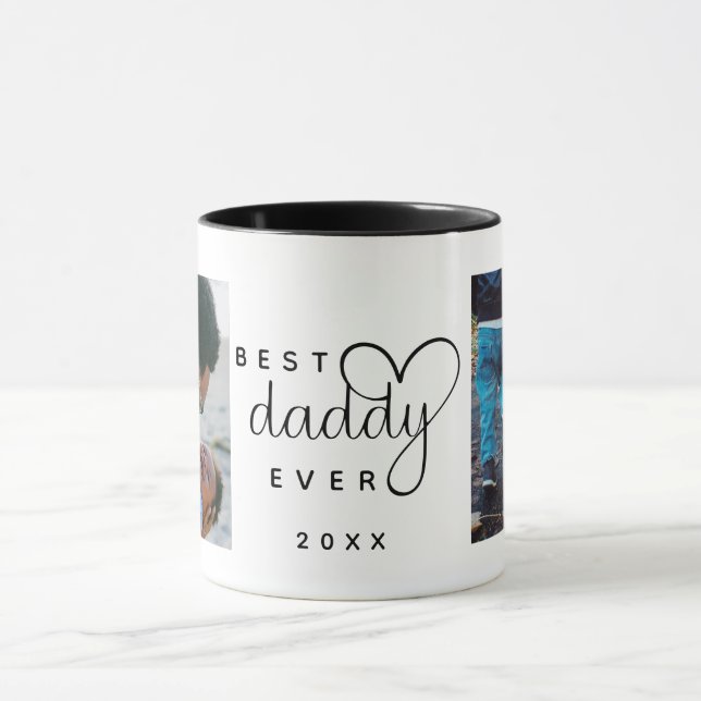 Best Daddy Ever | Father's Day 2 Photo Mug (Center)