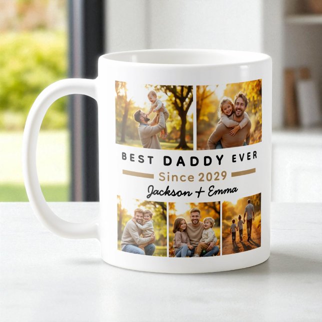 Best Daddy Ever Father's Day 5 Photo Collage  Coffee Mug (Creator Uploaded)