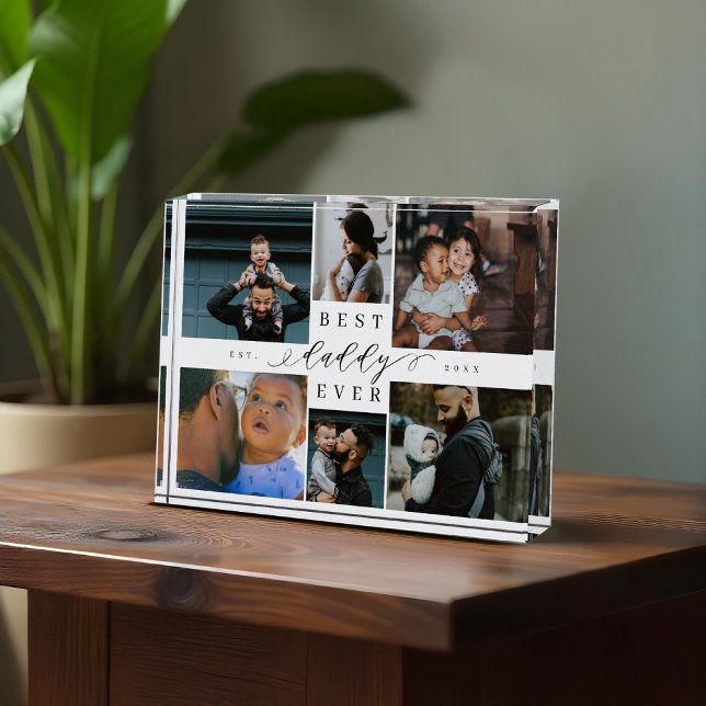 Best Daddy Ever Father's Day 6 Photo Collage (Best Daddy Ever Father's Day 6 Photo Collage)