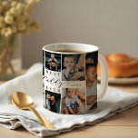 Best Daddy Ever | Father's Day 8 Photo Collage Coffee Mug<br><div class="desc">Send a beautiful personalised father's day gift to your dad that he'll cherish. Special personalised father's day family photo collage to display your special family photos and memories. Our design features a simple 8 photo collage grid design with "Best Daddy Ever" designed in a beautiful handwritten black script style &...</div>