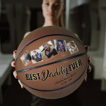 Best Daddy Ever Father's Day Keepsake Basketball<br><div class="desc">Cute father's day keepsake basketball gift featuring five photos of your family,  the message "best daddy ever" ina black & gold font,  your childrens names,  and the year.</div>