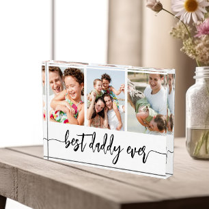 Best Daddy Ever - Father's Day Photo Collage Block
