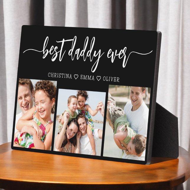 Best Daddy Ever - Father's Day Photo Collage Plaque (Creator Uploaded)