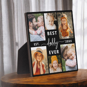 Best Daddy Ever - Father's Day Photo Collage Plaque
