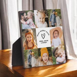 Best Daddy Ever Father's Day Photo Collage  Plaque