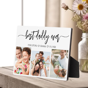 Best Daddy Ever - Father's Day Photo Collage Plaque