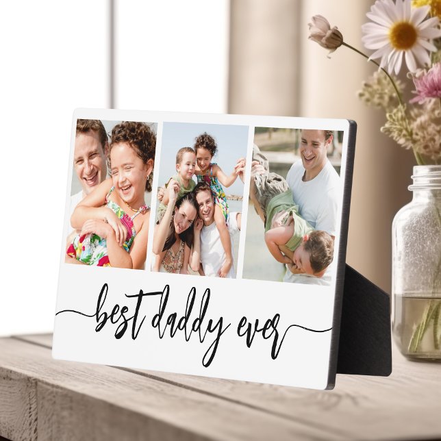 Best Daddy Ever - Father's Day Photo Collage Plaque (Creator Uploaded)
