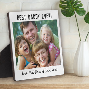 Best Daddy Ever Father's Day Photo Plaque