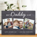 Best DADDY Ever Personalised 3 Photo Father's Day Plaque<br><div class="desc">Surprise dad this fathers day with a personalised 3 photo plaque. "Best DADDy Ever" Personalise this dad plaque with favourite photos, message and name.. Visit our collection for the best dad father's day gifts and personalised dad gifts. COPYRIGHT © 2020 Judy Burrows, Black Dog Art - All Rights Reserved. Best...</div>