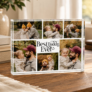 Best Daddy Ever Personalised Family Photo Block