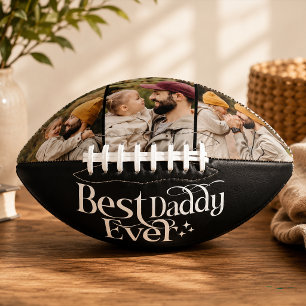 Best Daddy Ever Personalised Photo Football