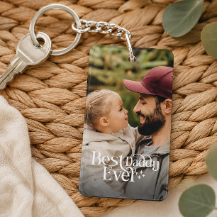 Best Daddy Ever Personalised Photo Key Ring